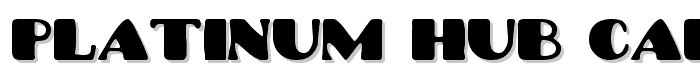 Platinum Hub Caps Solid font